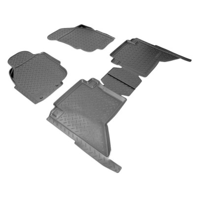 Set de 4 covorase cauciuc 3D stil tavita premium pentru Toyota Hilux 2005-2011 foto