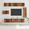 vidaXL Set comodă TV 8 pcs Lemn vechi 30.5 x 30 x 90 cm Lemn compozit 3393132