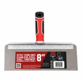 Spaclu inox intarit pentru fatade, 20.3x9 cm x 0.6 mm, maner tricomponent, Olejnik