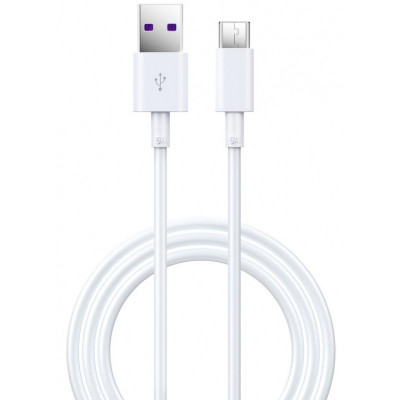 Cablu Date si Incarcare USB la USB Type-C DEVIA Shark, 5A, 1.5 m, Alb foto