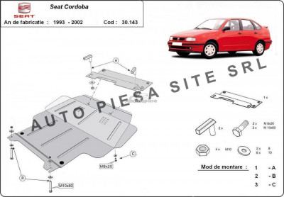 Scut metalic motor Seat Cordoba (6K1, 6K2, 6K5) fabricat in perioada 1993 - 2001 APS-30,143 foto