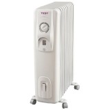 Calorifer electric cu ulei CC 2008 E05 R, 2000 W, 8 elementi, Protectie anti-inghet, Termostat de siguranta