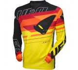 MBS Tricou motocross/enduro Ufo Plast Joints, galben/negru/rosu, 2XL, Cod Produs: MG04447KXXL