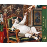 PUZZLE TREFL 500 PREMIUM PLUS PETS AS ART MAJESTATEA SA PUFOASA