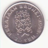 Sultanatul Brunei 20 sen 2008 UNC - Hassanal Bolkiah 2nd portrait.