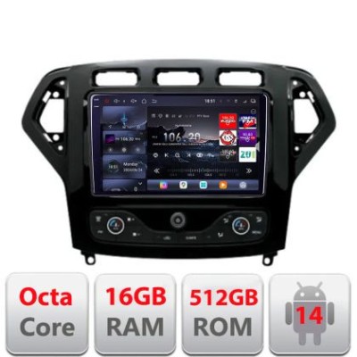 Navigatie Ford Mondeo 2007-2010 Android radio gps internet 8 core QLED 2K 16+512 360 Edotec CarStore Technology foto