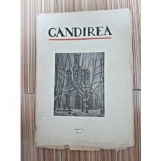 Revista Gandirea, anul VI, nr.2/1926 (Mateiu Caragiale, T. Arghezi, Vasile Bancila...)