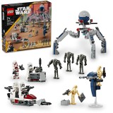 LEGO&reg; Star Wars&trade; - Pachet de lupta Clone Trooper&trade; si droid de lupta 75372, 215 piese