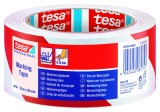 Banda de marcare tesa Professional, rosu-alb, 33m x 50mm - Tesa 60760