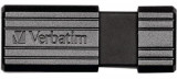 Stick USB Verbatim Pinstripe, USB 2.0, 128GB (Negru)