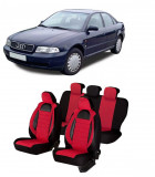 Cumpara ieftin Set huse scaune compatibile Audi A4 B5 (1995-2001) Piele + Textil (Compatibile cu sistem AIRBAG)