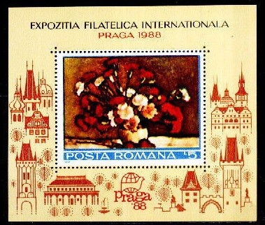 C1026 - Romania 1988 - Praga &amp;#039;88 bloc neuzat,perfecta stare foto
