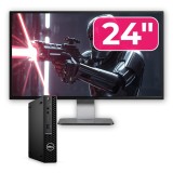 Pachet Dell OptiPlex 3090 Mini PC i3, 8GB, SSD 256GB + monitor 24 inch