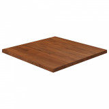 VidaXL Blat de masă pătrat maro &icirc;nchis 60x60x2,5 cm lemn stejar tratat