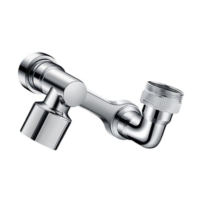 Robinet universal UAZEO, rotativ 1080 grade, argintiu, montare filetat, 22mm foto