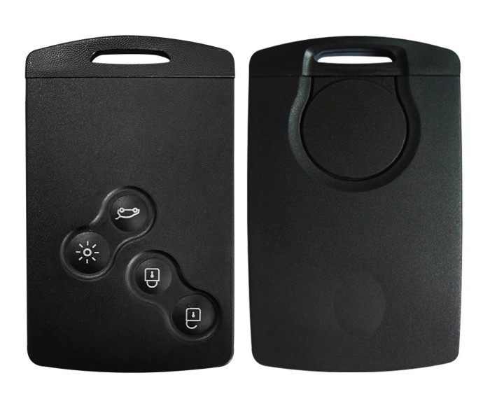 Card Cartela Renault Megane Laguna Scenic 3 cu 4 Butoane Fara Keyless Go