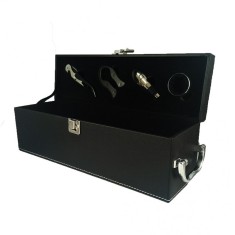 Cutie Pentru Vin cu Accesorii 1 Spatiu Neagra WZ2111