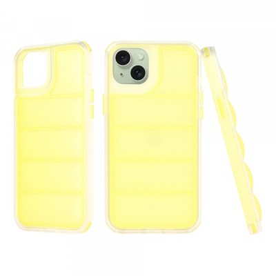 Husa pentru Apple iPhone 15 Plus, Techsuit, Wave Shield, Galbena foto