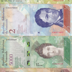 VENEZUELA lot 4 bancnote diferite VF/VF+++!!!