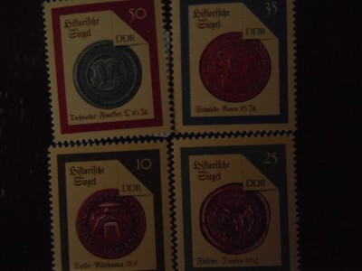 DDR-SIGILII- SERIE COMPLETA-NESTAMPILATE foto
