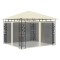 vidaXL Pavilion cu plasă anti-ț&acirc;nțari, crem, 3x3x2,73 m, 180 g/m&sup2; 47969