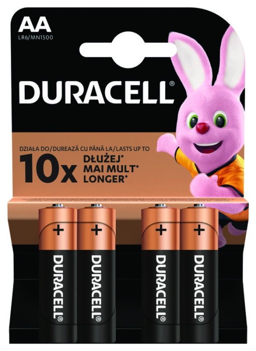 Baterii alcaline Duracell Basic AAK4 LR06 4 buc