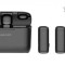 Set 2 Microfoane Lavaliera Wireless DolphinMC&reg; , compatibil cu iPhone, iPad, Samsung, Huawei, Xiaomi, Carcasa de Incarcare Plug and Play, Android, Ios