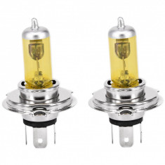 Set Bec Halogen H4 P43 12V 55W Galben TCT-1926