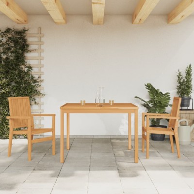 vidaXL Set mobilier pentru grădină, 3 piese, lemn masiv de tec 3157911 foto