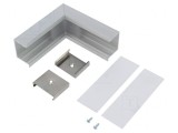 Conector 90&deg; Aluminiu Anodat Argintiu VARIO30-07