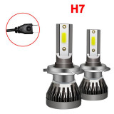 Set 2 Becuri auto H7 LED, 80W/set, F2 COB, Universal