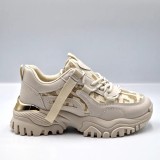 Cumpara ieftin Sneakers dama low-top, Bej - 40