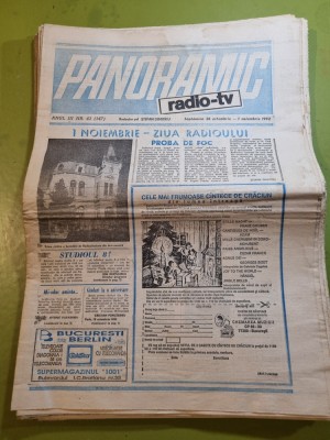 panoramic radio tv 26 octombrie - 1 noiembrie 1992 foto
