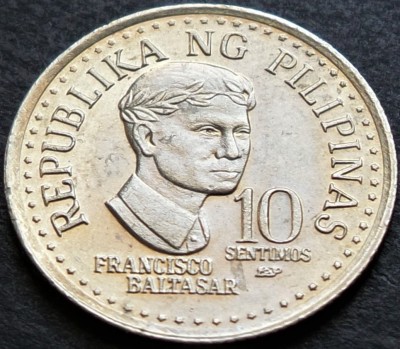 Moneda 10 SENTIMOS - FILIPINE, anul 1981 * cod 3812 = A.UNC foto