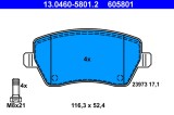 ATE 13.0460-5801.2 set placute frana,frana disc