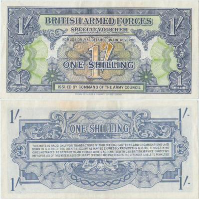 1946, 1 Shilling (P-M11a) - prima serie - Regatul Unit - stare XF foto