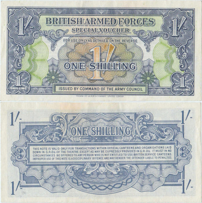 1946, 1 Shilling (P-M11a) - prima serie - Regatul Unit - stare XF