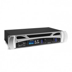 Vonyx FPA600, amplificator PA, 2 x 300 Watt, func?ie BT, Media Player, LED, USB, SD foto