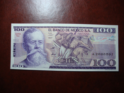 MEXIC 100 PESOS 1982 UNC foto