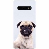 Husa silicon pentru Samsung Galaxy S10 Plus, Simple Pug Selfie