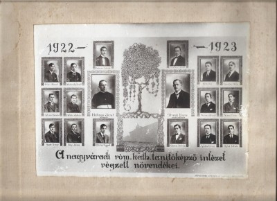 PM357N A nagyv&amp;aacute;radi r&amp;oacute;m kath tanit&amp;oacute;k&amp;eacute;pző int&amp;eacute;zet v&amp;eacute;gzett n&amp;ouml;vend&amp;eacute;kei, 1922-1923 foto