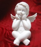 BIBELOU FIGURINA PORTELAN MAT BISCUIT ROSENTHAL DECOR INGERAS