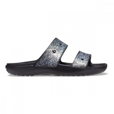 Sandale Crocs Classic Glitter Sandal Kids Negru - Black/Multi foto
