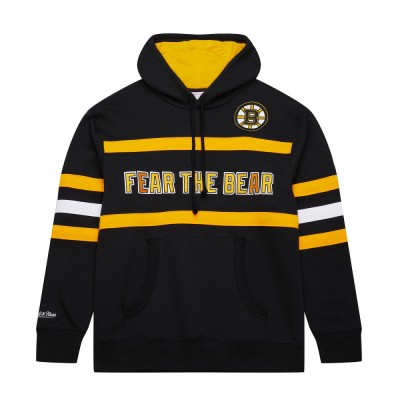 Boston Bruins hanorac de bărbați cu glugă Head Coach Hoodie Current Logo - L foto