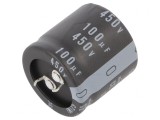 Condensator Electrolitic SNAP-IN 100uF 450V &Oslash;30x30mm &plusmn;20%