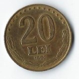 Moneda 20 lei 1992 - Romania