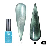 Cumpara ieftin Ojă semipermanenta ochi de pisică, Blue Island 8 ml, 01