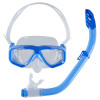Set 2 piese ochelari si tub respiratie pentru snorkeling Crane, pentru copii, Albastru, Marime universala
