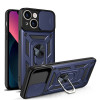 Husa Antisoc iPhone 14 cu Protectie Camera Albastru TCSS