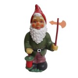 Pitic de gradina, cu felinar, 133000002, din PVC, multicolor, decoratiune gradina, figurina 40 cm